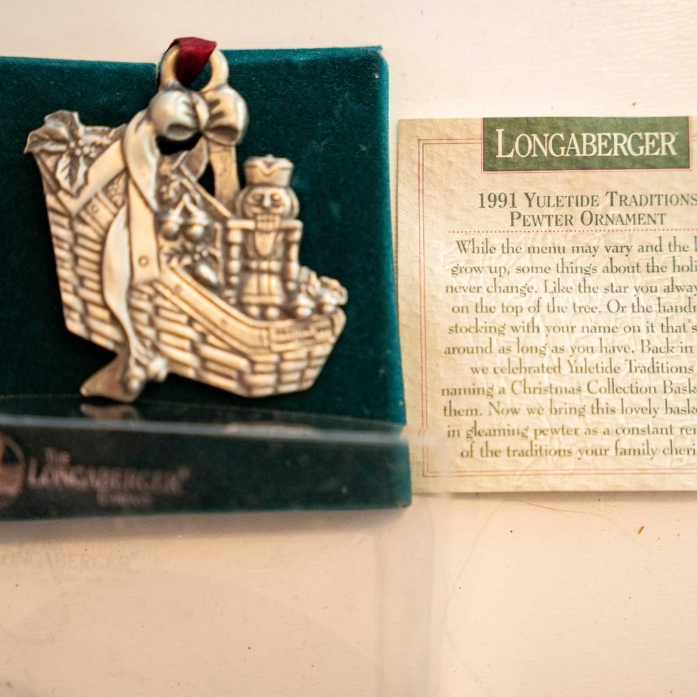 Collectable Longaberger ornaments, set of 5